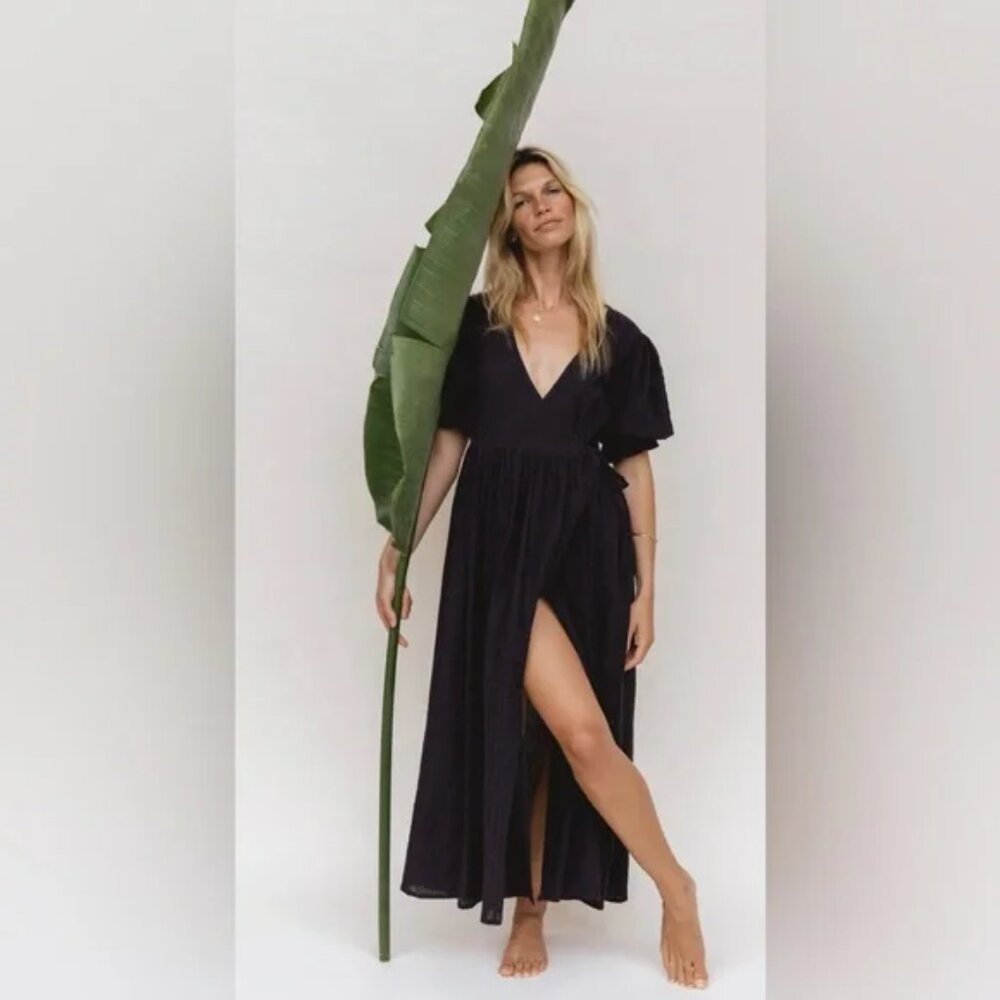 Daughters of India Black Maxi Dress